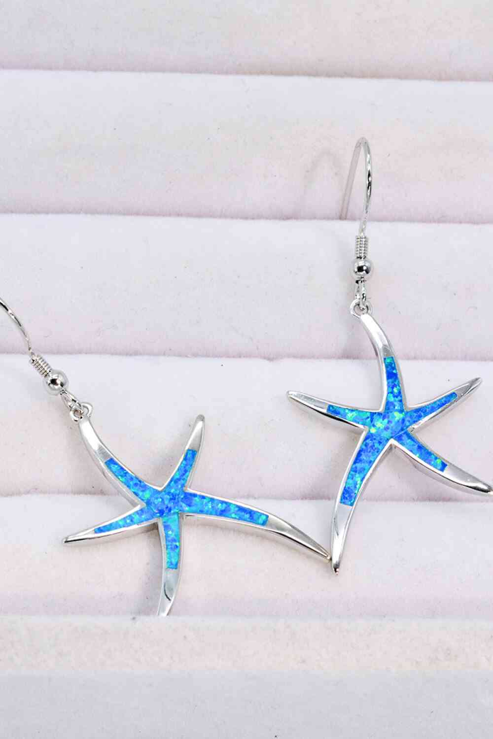 Opal Starfish Drop Earrings