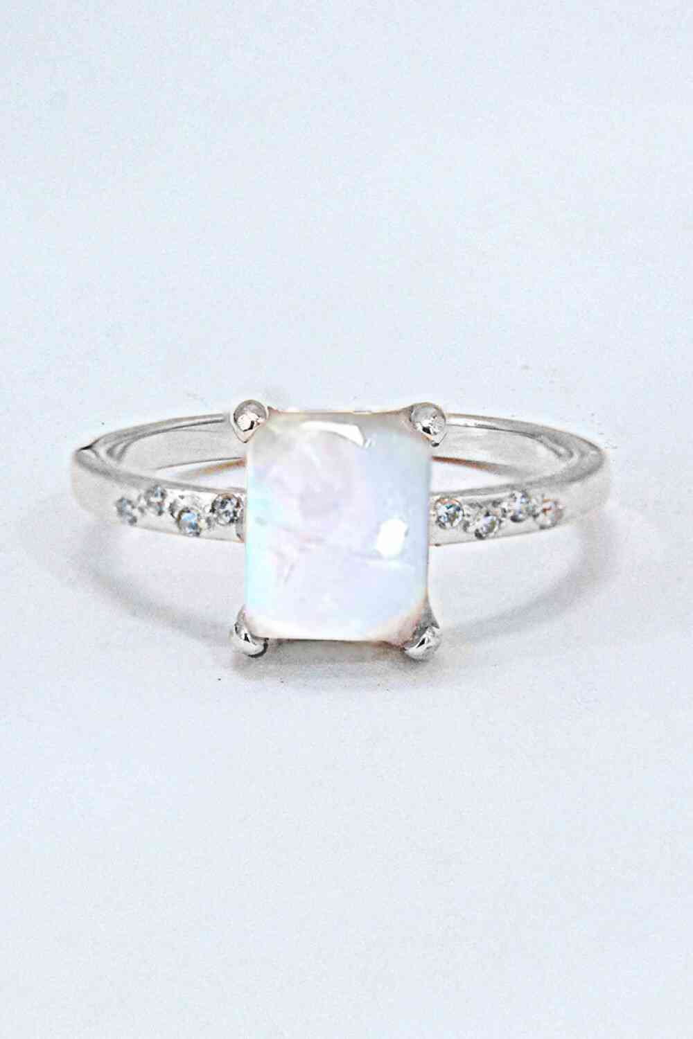 Square Moonstone Ring