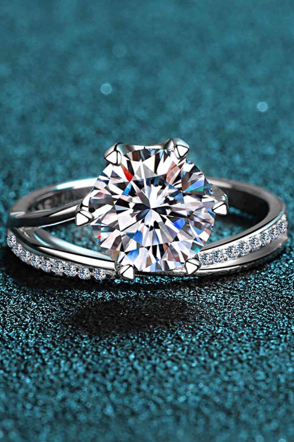 3 Carat Moissanite 6-Prong Ring