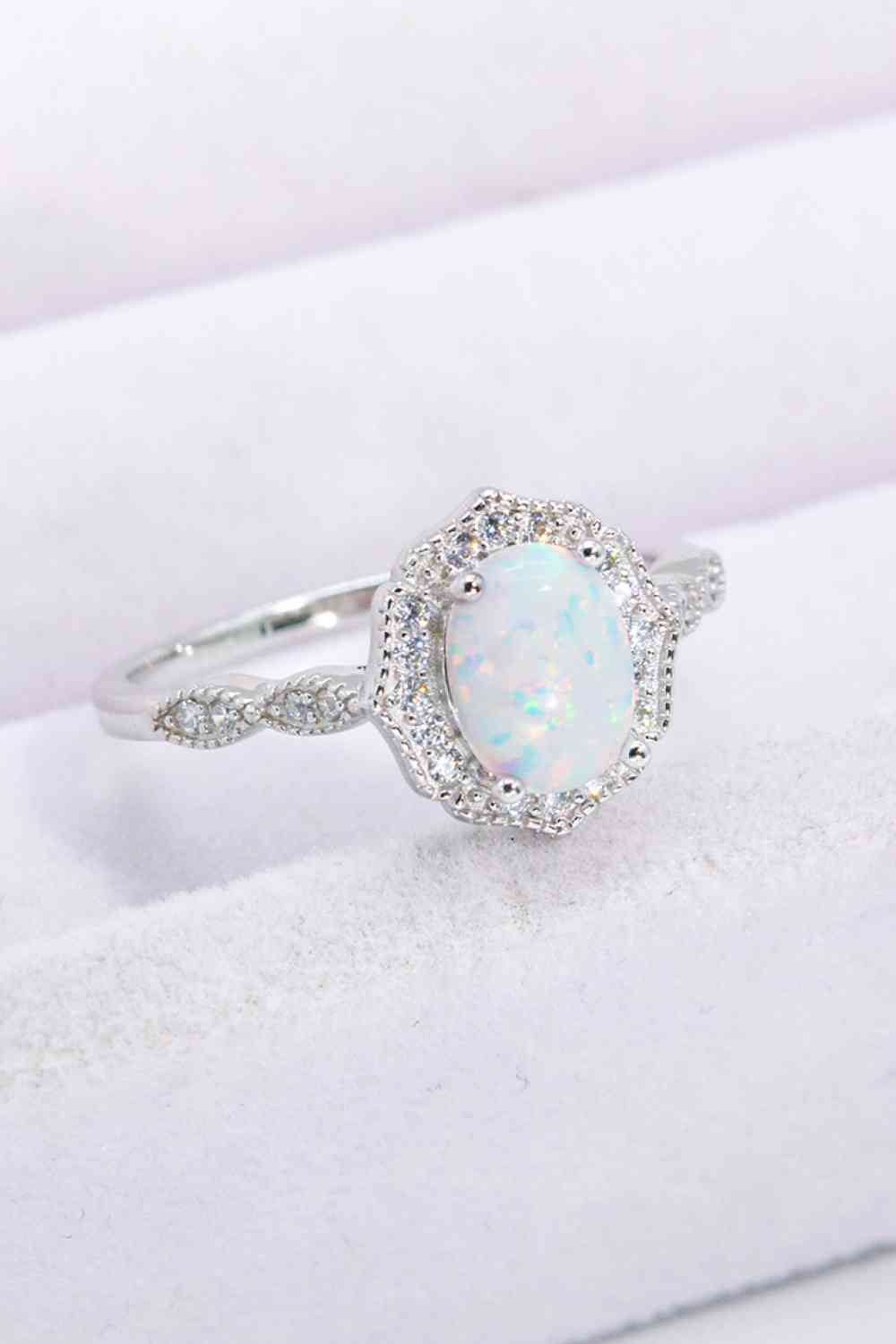 Just For You 925 Sterling Silver Opal Ring